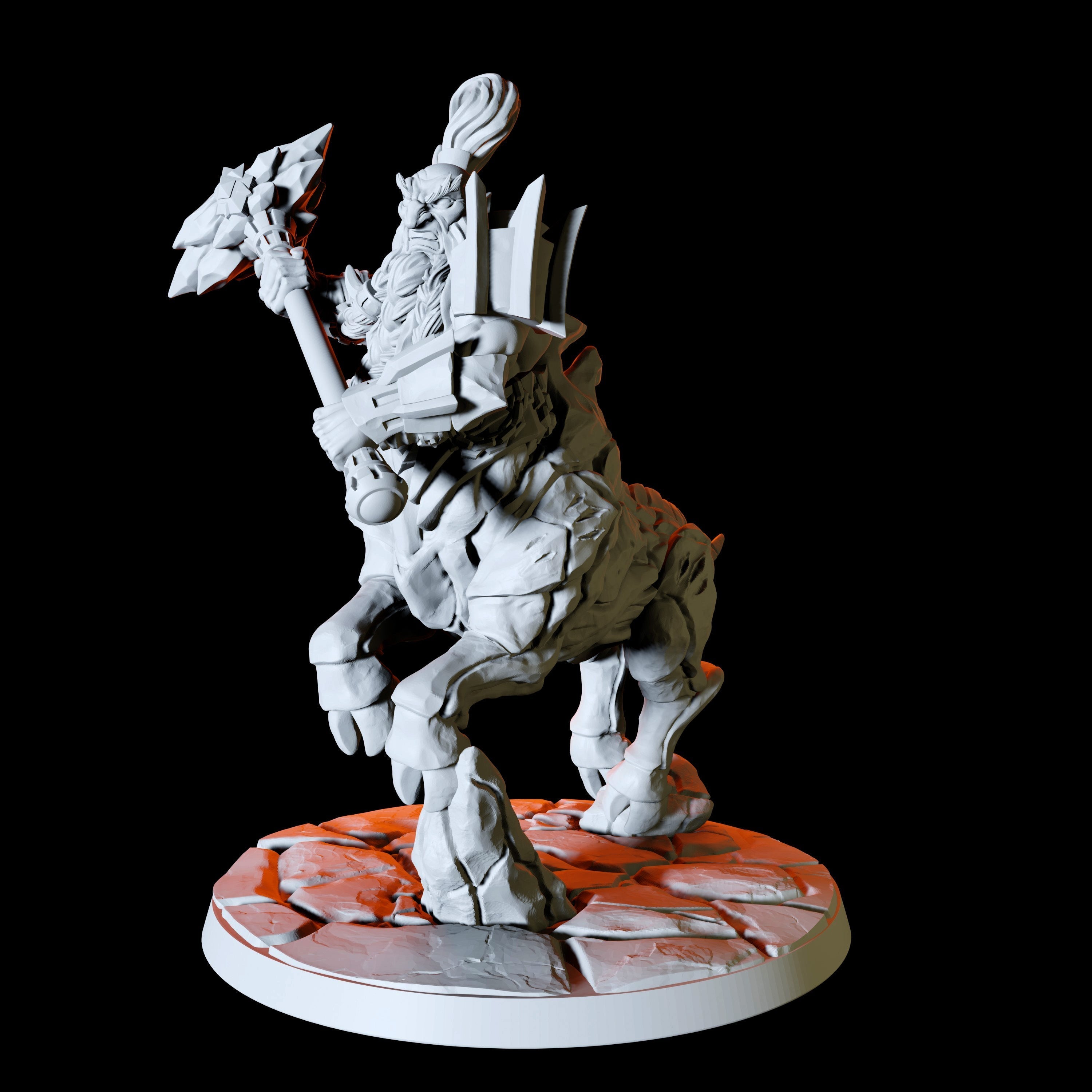 Armoured Centaur Type B Miniature for Dungeons and Dragons