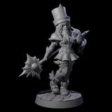 Armoured Court Jester Miniature for Dungeons and Dragons, Pathfinder or other TTRPGs