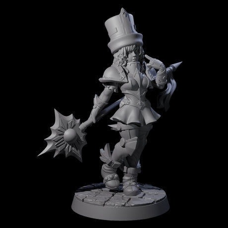 Armoured Court Jester Miniature for Dungeons and Dragons, Pathfinder or other TTRPGs