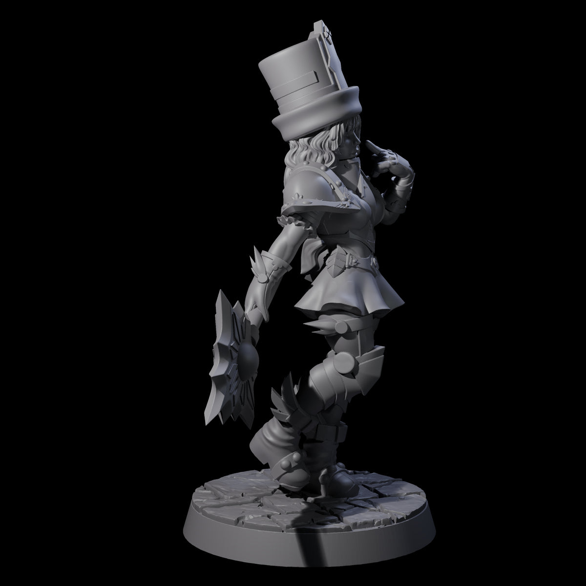 Armoured Court Jester Miniature for Dungeons and Dragons, Pathfinder or other TTRPGs