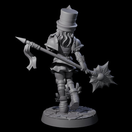 Armoured Court Jester Miniature for Dungeons and Dragons, Pathfinder or other TTRPGs