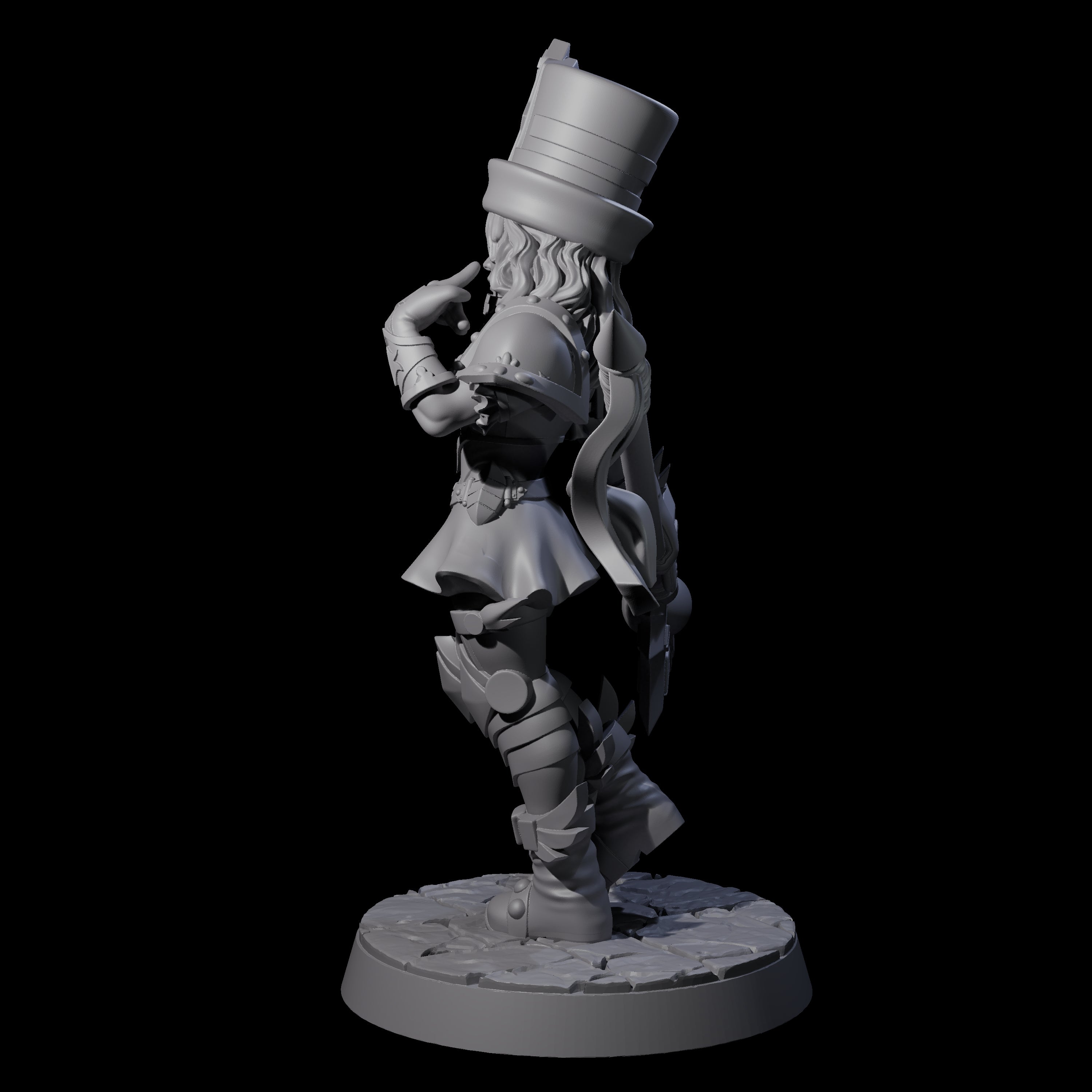 Armoured Court Jester Miniature for Dungeons and Dragons, Pathfinder or other TTRPGs