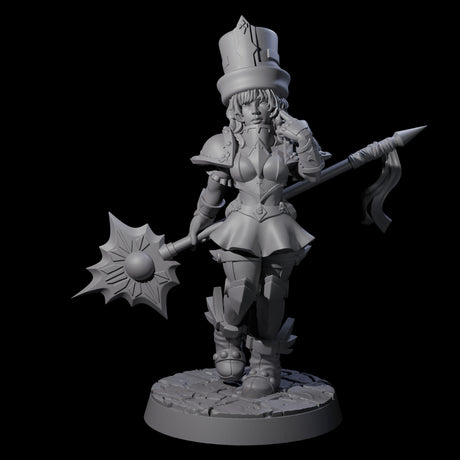 Armoured Court Jester Miniature for Dungeons and Dragons, Pathfinder or other TTRPGs