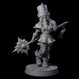 Armoured Court Jester Miniature for Dungeons and Dragons, Pathfinder or other TTRPGs
