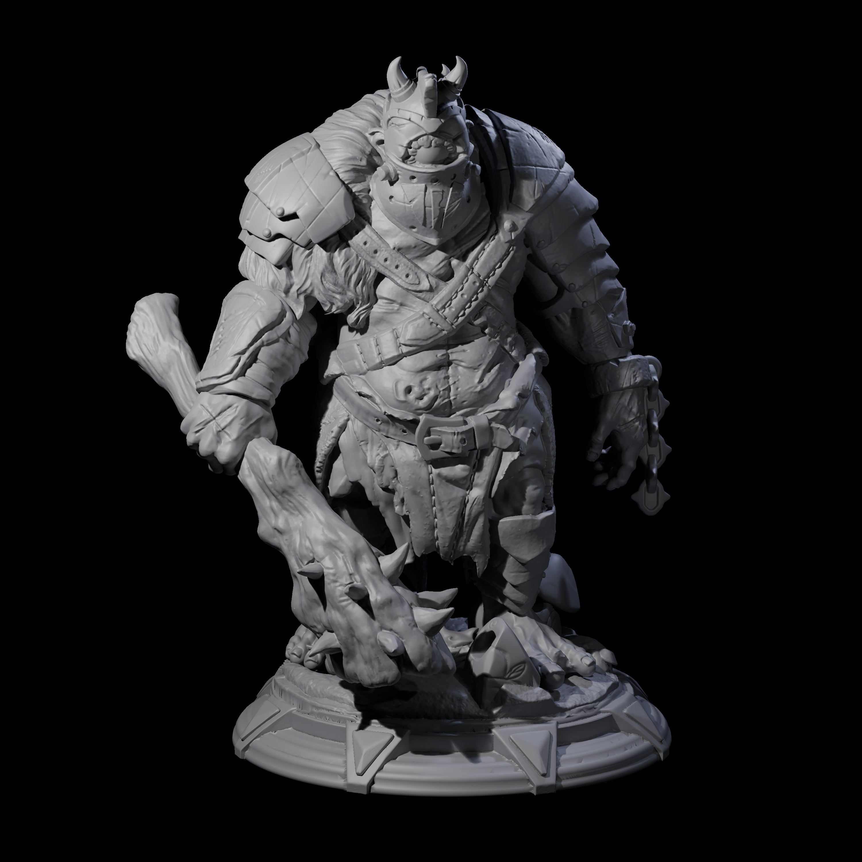 Armoured Cyclops Miniature for Dungeons and Dragons, Pathfinder or other TTRPGs