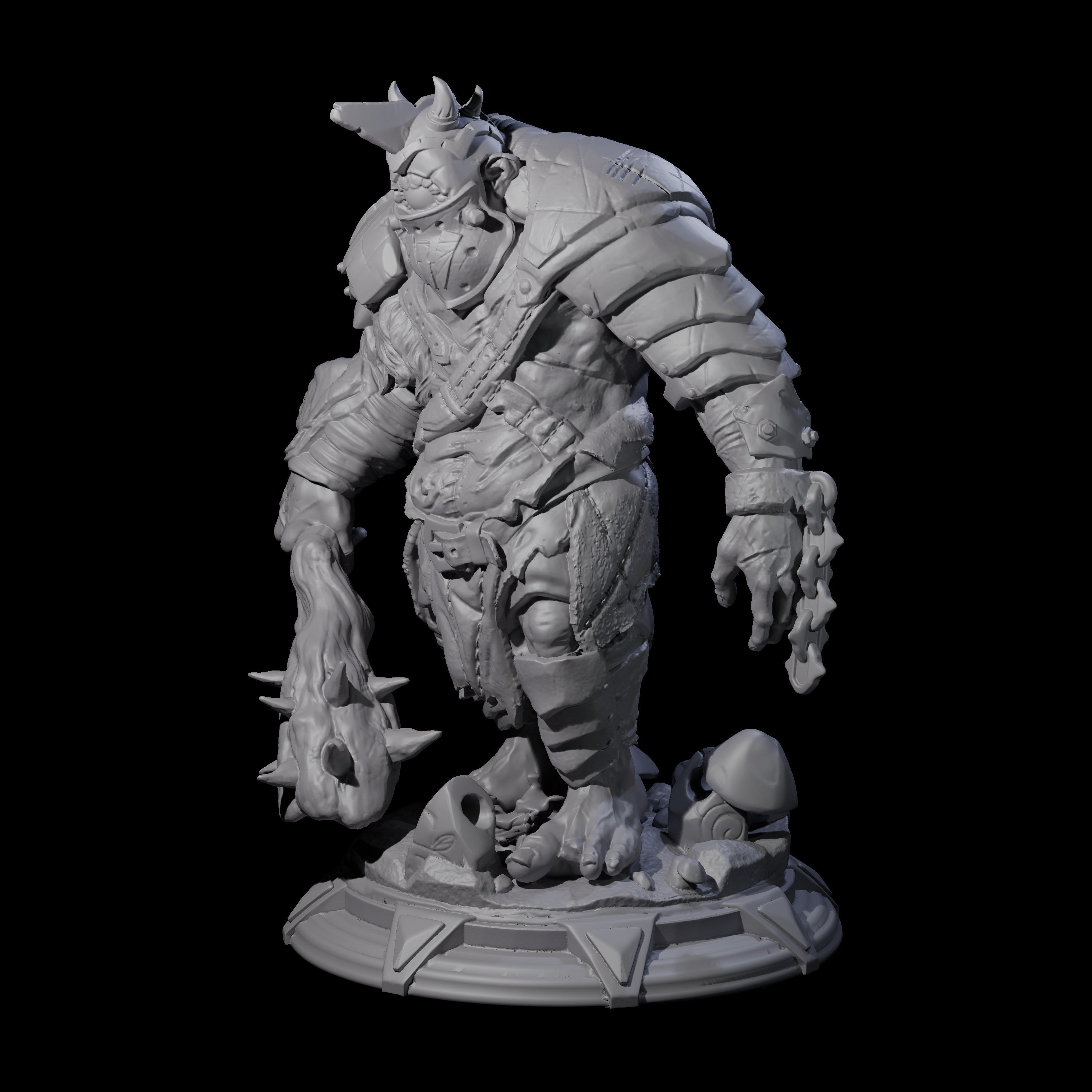 Armoured Cyclops Miniature for Dungeons and Dragons, Pathfinder or other TTRPGs