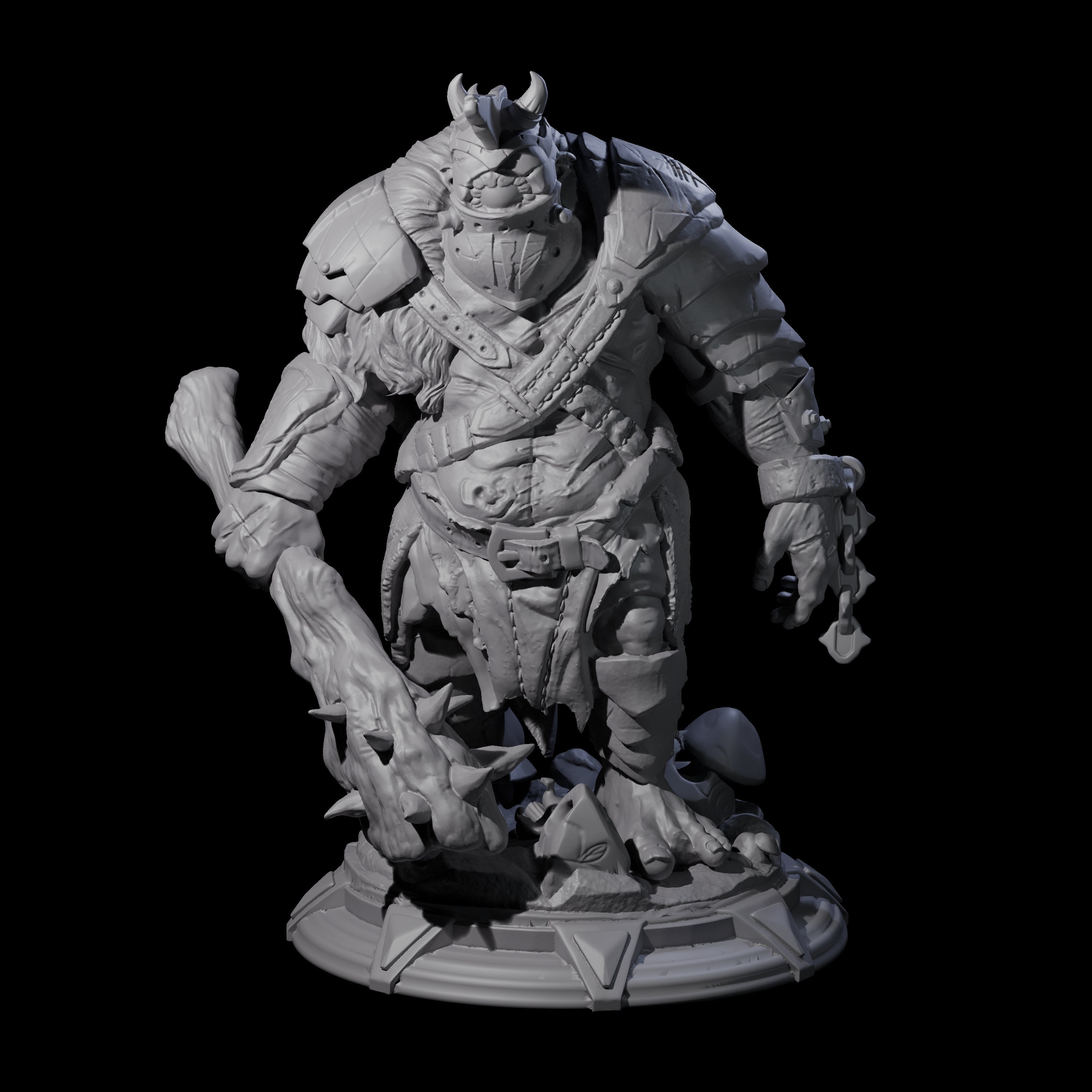 Armoured Cyclops Miniature for Dungeons and Dragons, Pathfinder or other TTRPGs