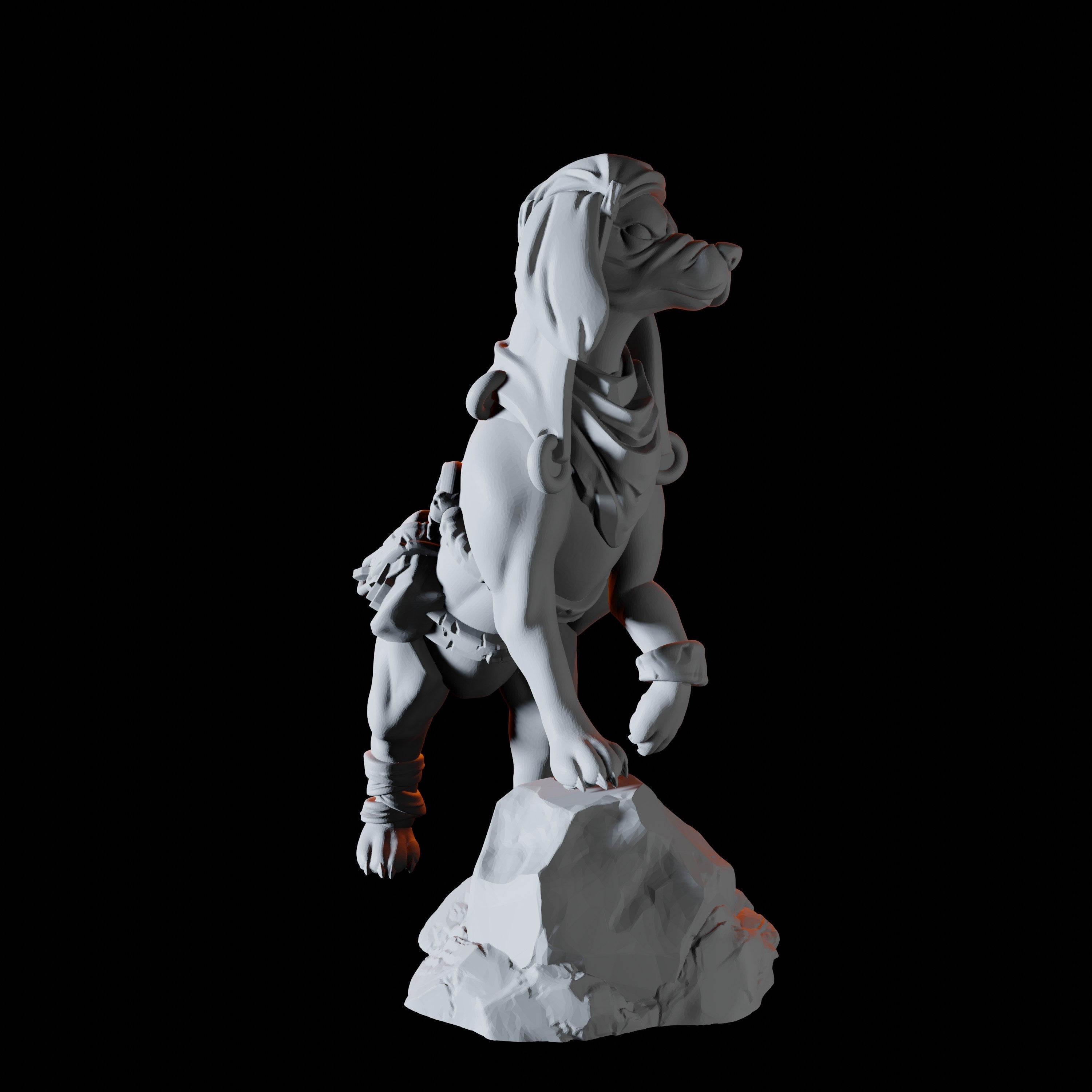 Armoured Dogs Miniature for Dungeons and Dragons - Myth Forged