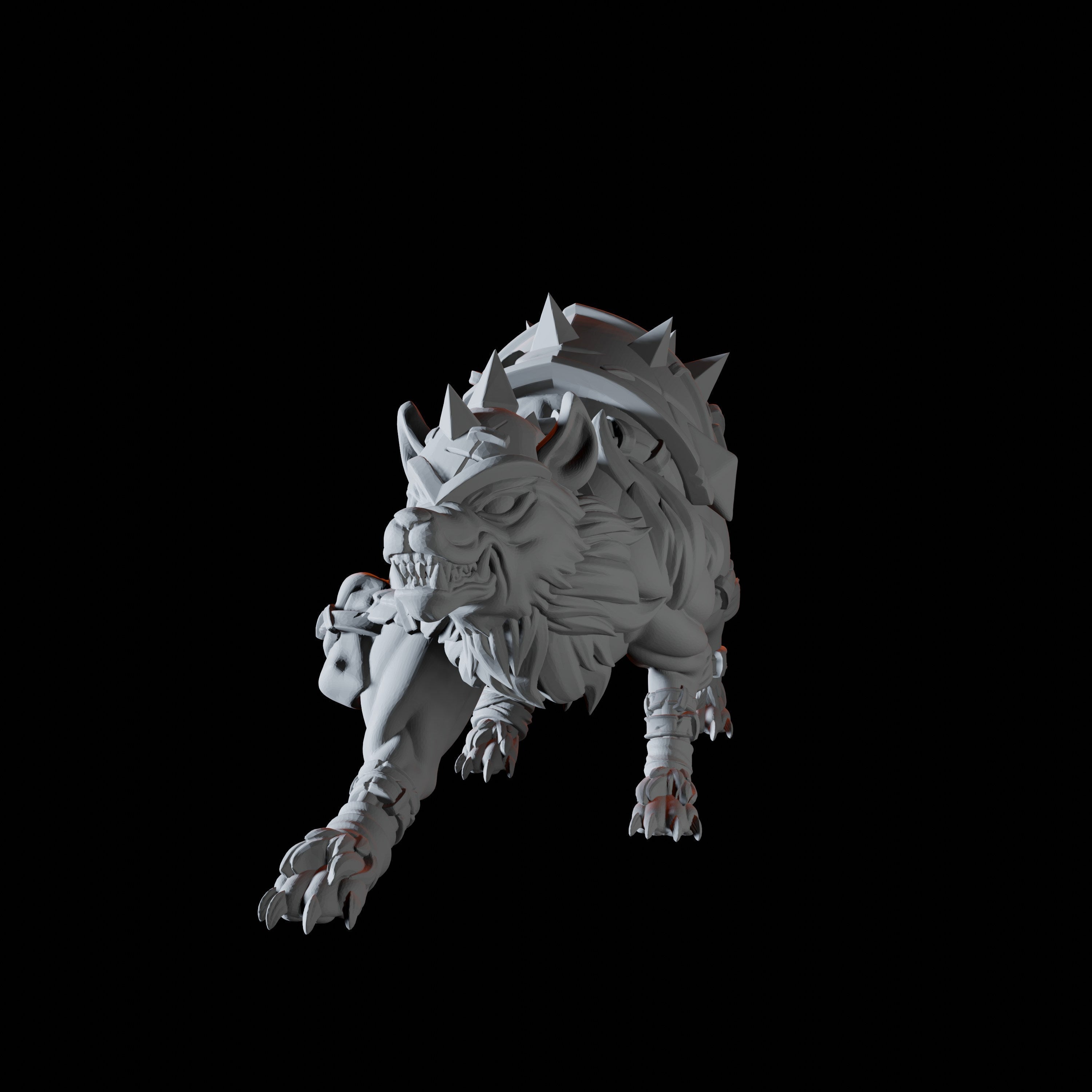 Armoured Dogs Miniature for Dungeons and Dragons - Myth Forged