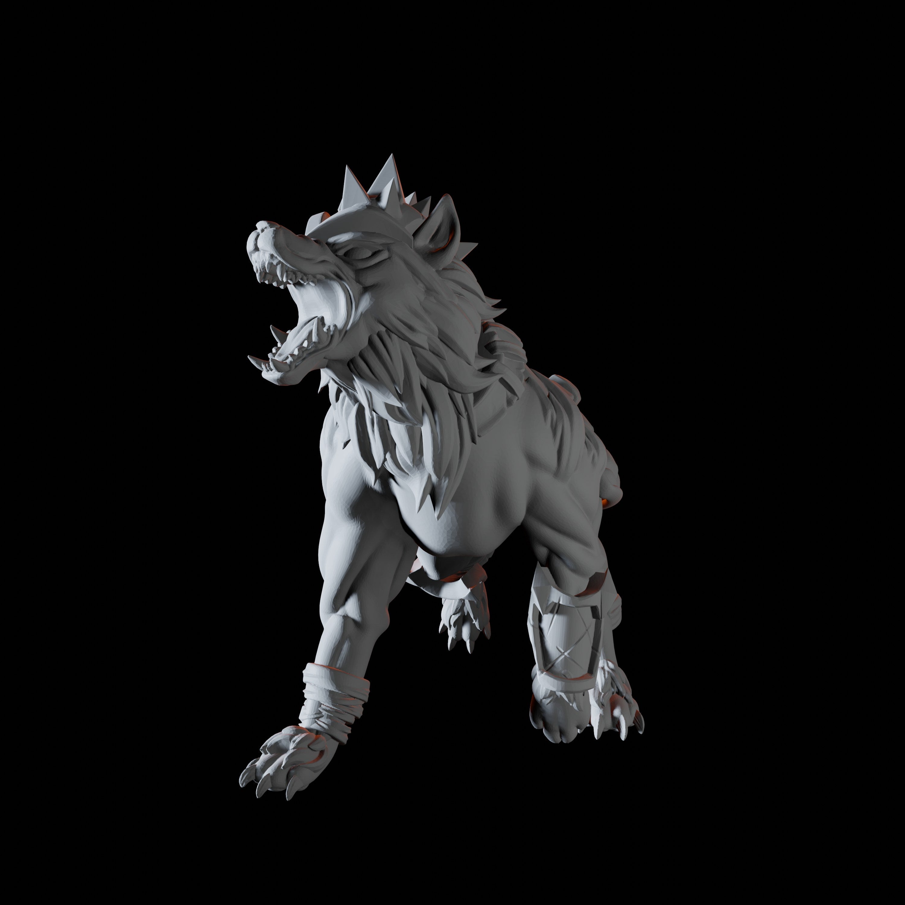 Armoured Dogs Miniature for Dungeons and Dragons - Myth Forged