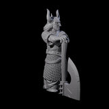 Armoured Dwarf Barbarian Miniature for Dungeons and Dragons, Pathfinder or other TTRPGs