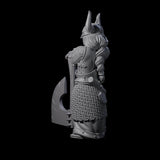 Armoured Dwarf Barbarian Miniature for Dungeons and Dragons, Pathfinder or other TTRPGs