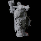 Armoured Dwarf with Shield and Hammer Miniature for Dungeons and Dragons, Pathfinder or other TTRPGs