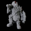 Armoured Dwarf with Shield and Hammer Miniature for Dungeons and Dragons, Pathfinder or other TTRPGs