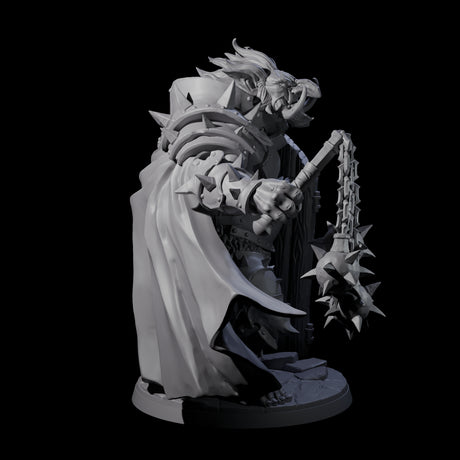 Armoured Ettin General Miniature for Dungeons and Dragons, Pathfinder or other TTRPGs