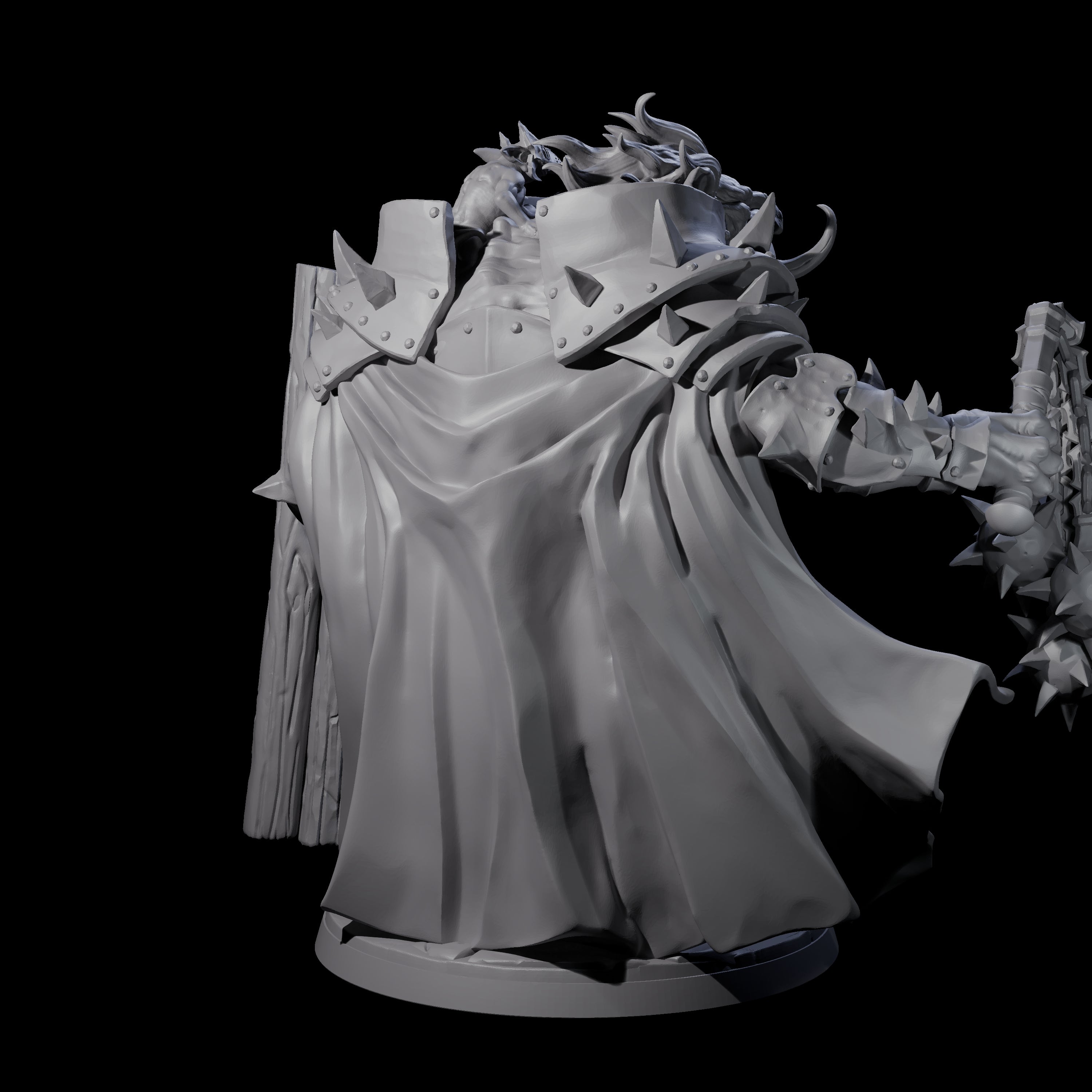 Armoured Ettin General Miniature for Dungeons and Dragons, Pathfinder or other TTRPGs