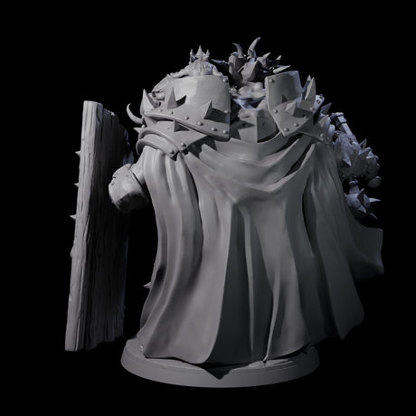Armoured Ettin General Miniature for Dungeons and Dragons, Pathfinder or other TTRPGs