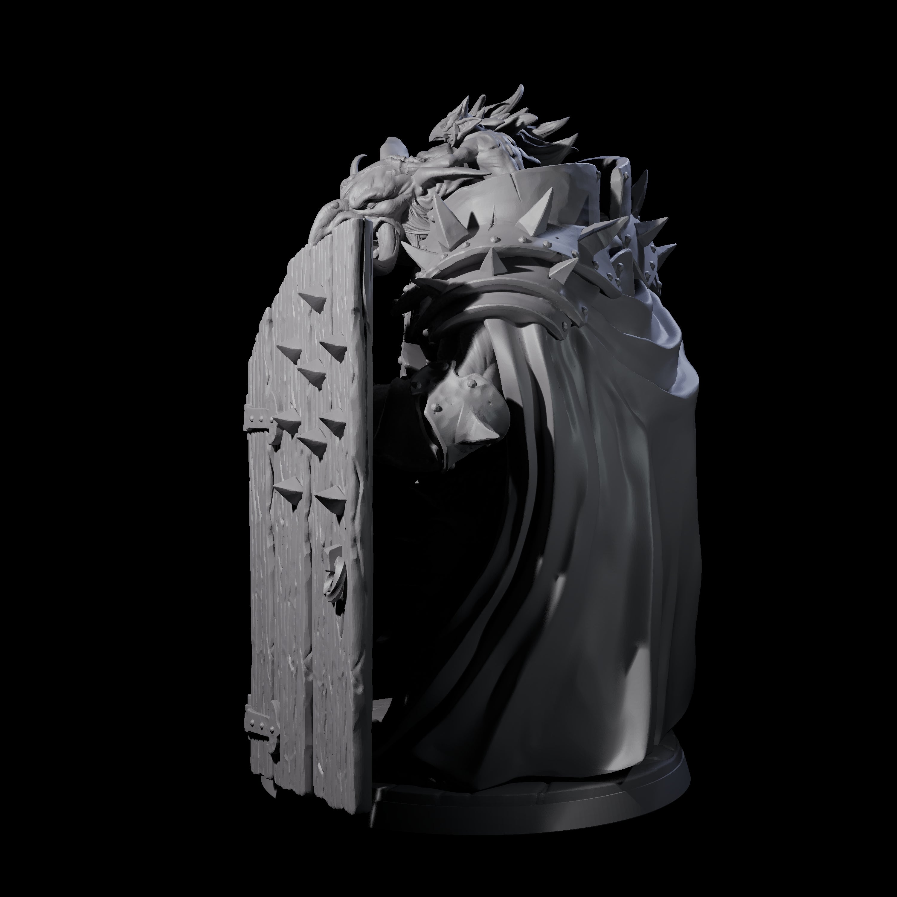 Armoured Ettin General Miniature for Dungeons and Dragons, Pathfinder or other TTRPGs