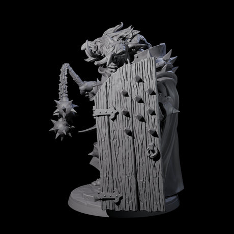 Armoured Ettin General Miniature for Dungeons and Dragons, Pathfinder or other TTRPGs