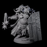 Armoured Ettin General Miniature for Dungeons and Dragons, Pathfinder or other TTRPGs