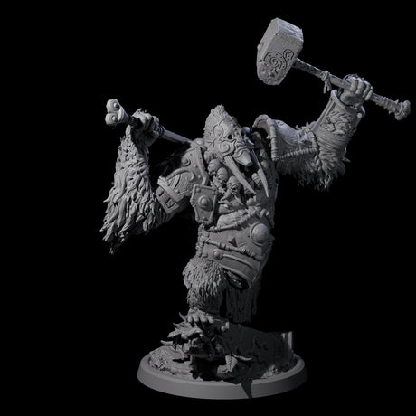 Armoured Giant Orangutan A Miniature for Dungeons and Dragons, Pathfinder or other TTRPGs