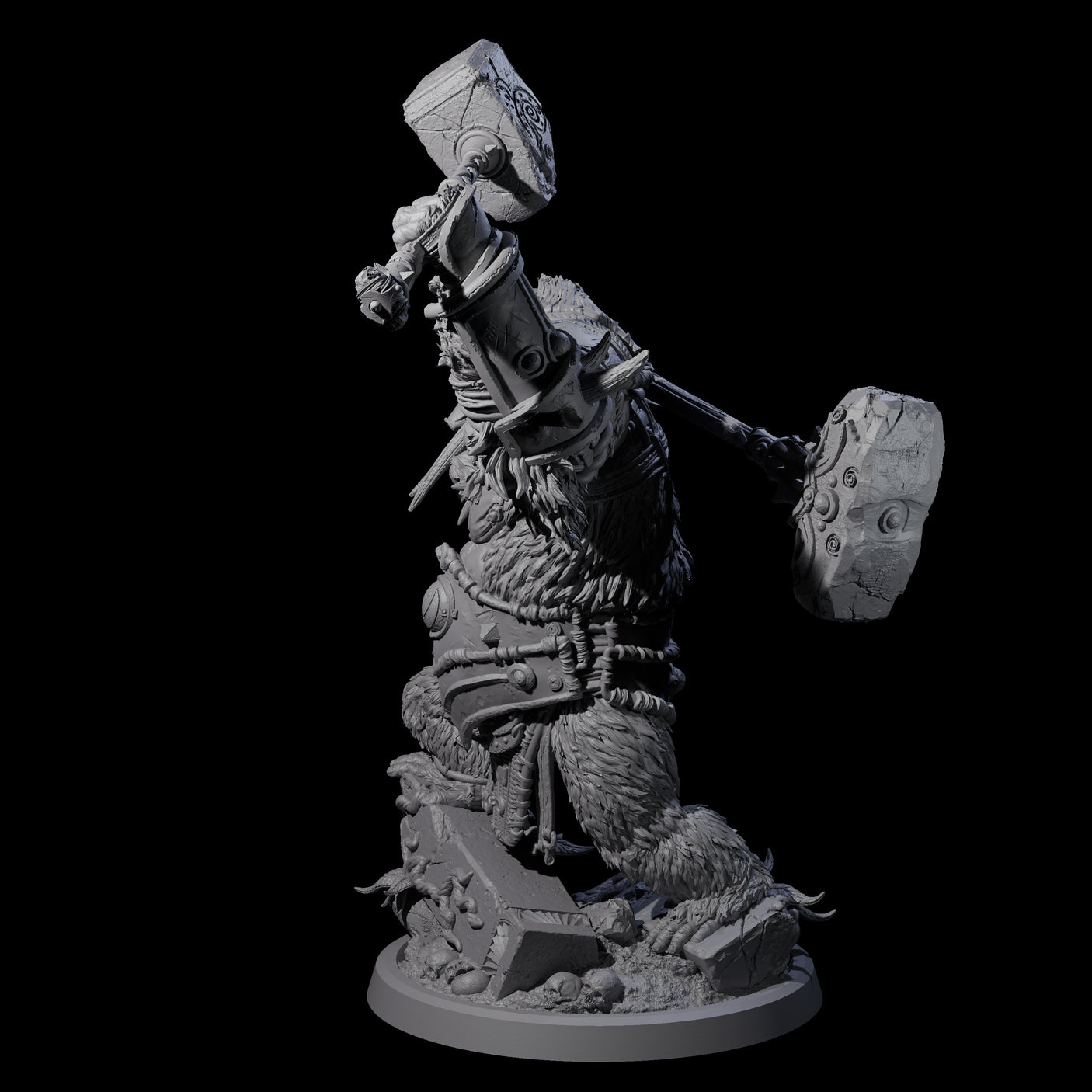 Armoured Giant Orangutan A Miniature for Dungeons and Dragons, Pathfinder or other TTRPGs