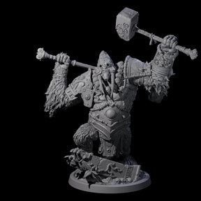 Armoured Giant Orangutan A Miniature for Dungeons and Dragons, Pathfinder or other TTRPGs