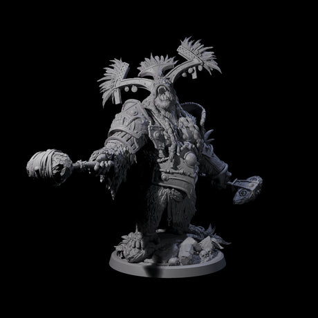 Armoured Giant Orangutan B Miniature for Dungeons and Dragons, Pathfinder or other TTRPGs
