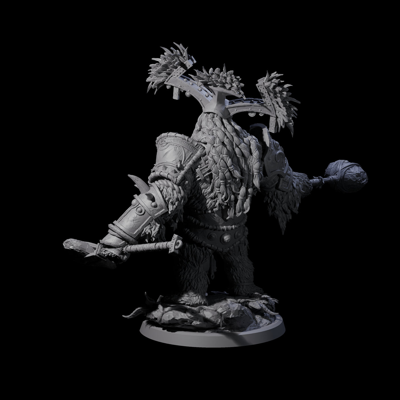 Armoured Giant Orangutan B Miniature for Dungeons and Dragons, Pathfinder or other TTRPGs