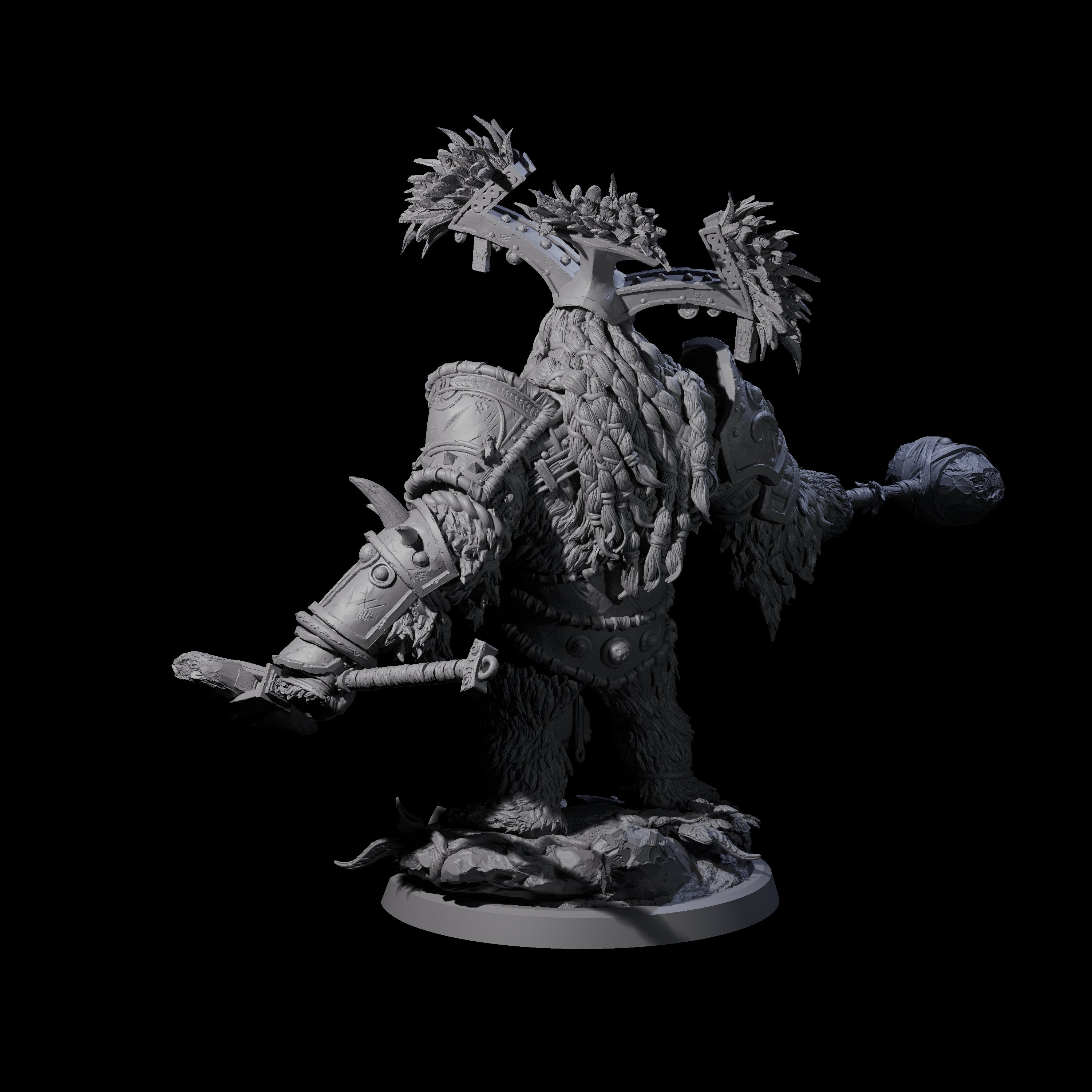 Armoured Giant Orangutan B Miniature for Dungeons and Dragons, Pathfinder or other TTRPGs