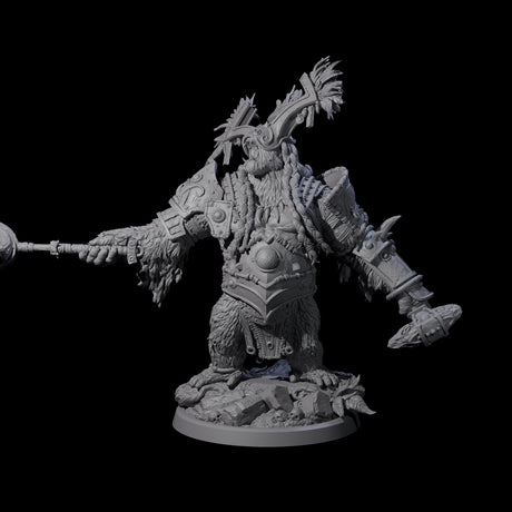 Armoured Giant Orangutan B Miniature for Dungeons and Dragons, Pathfinder or other TTRPGs