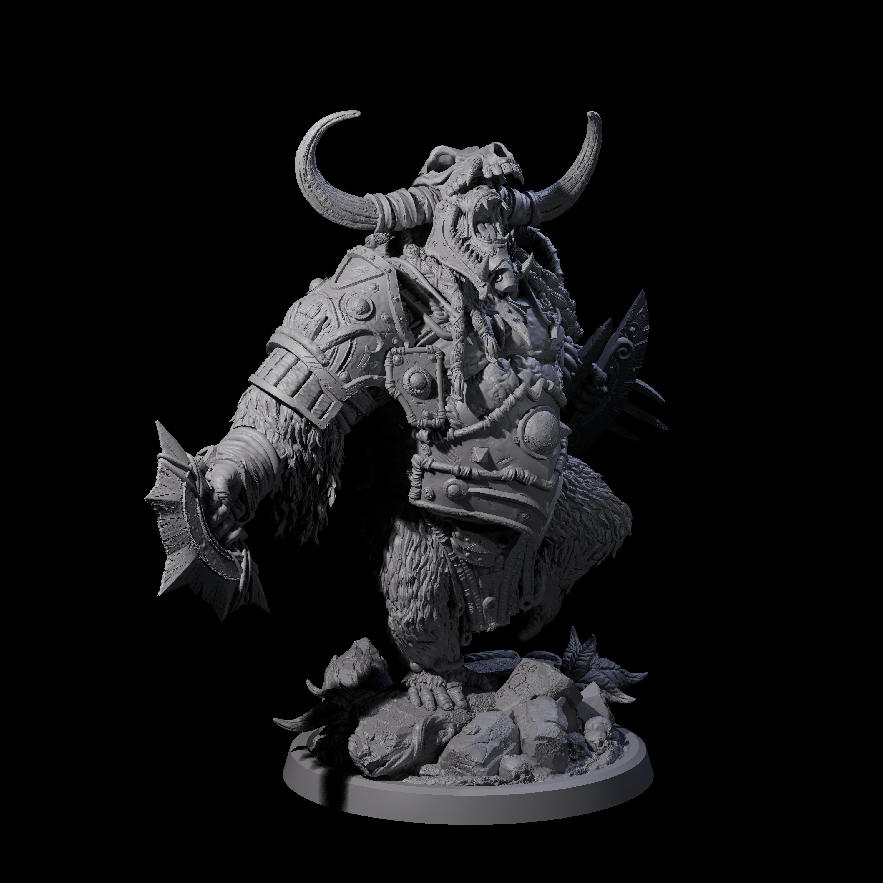 Armoured Giant Orangutan D Miniature for Dungeons and Dragons, Pathfinder or other TTRPGs