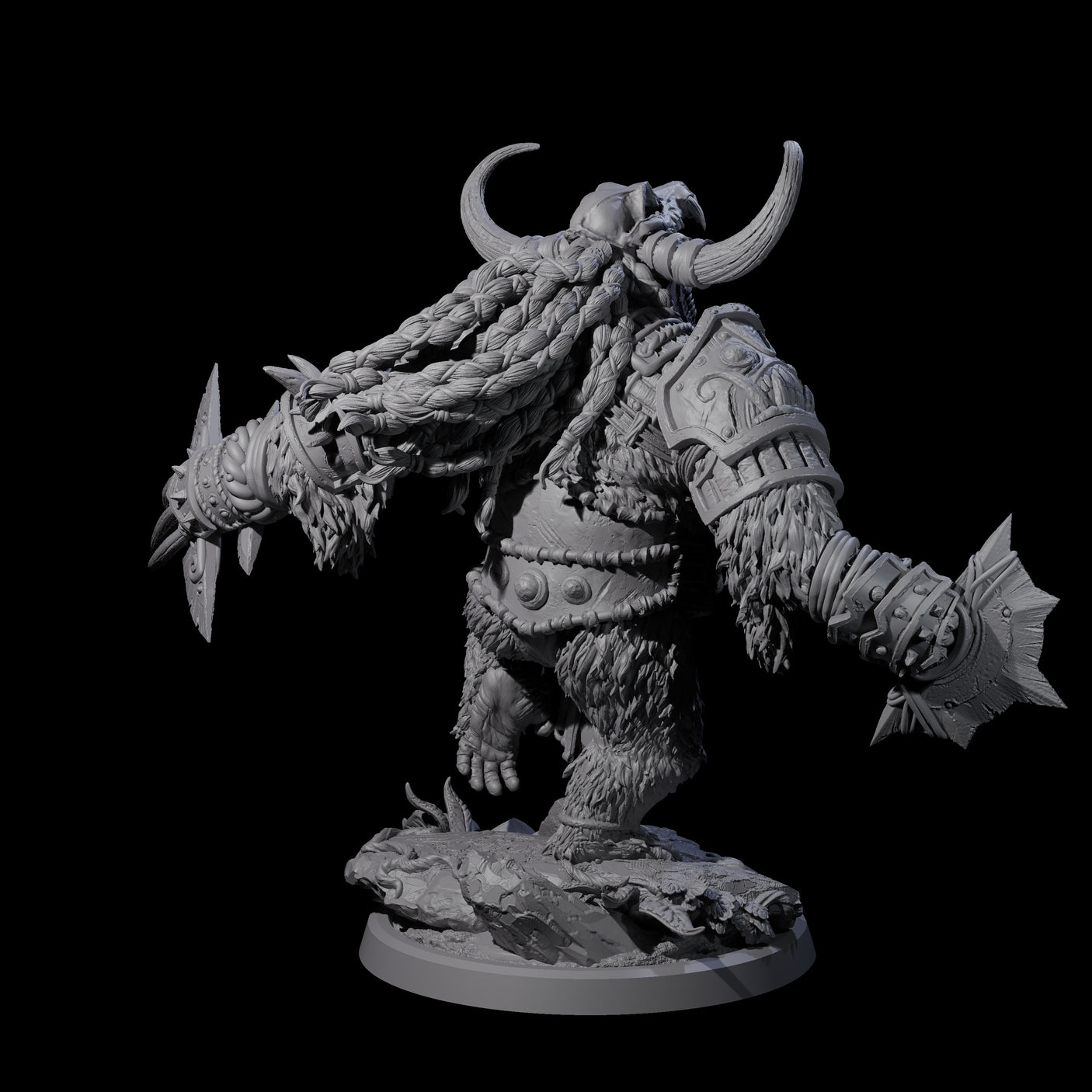 Armoured Giant Orangutan D Miniature for Dungeons and Dragons, Pathfinder or other TTRPGs