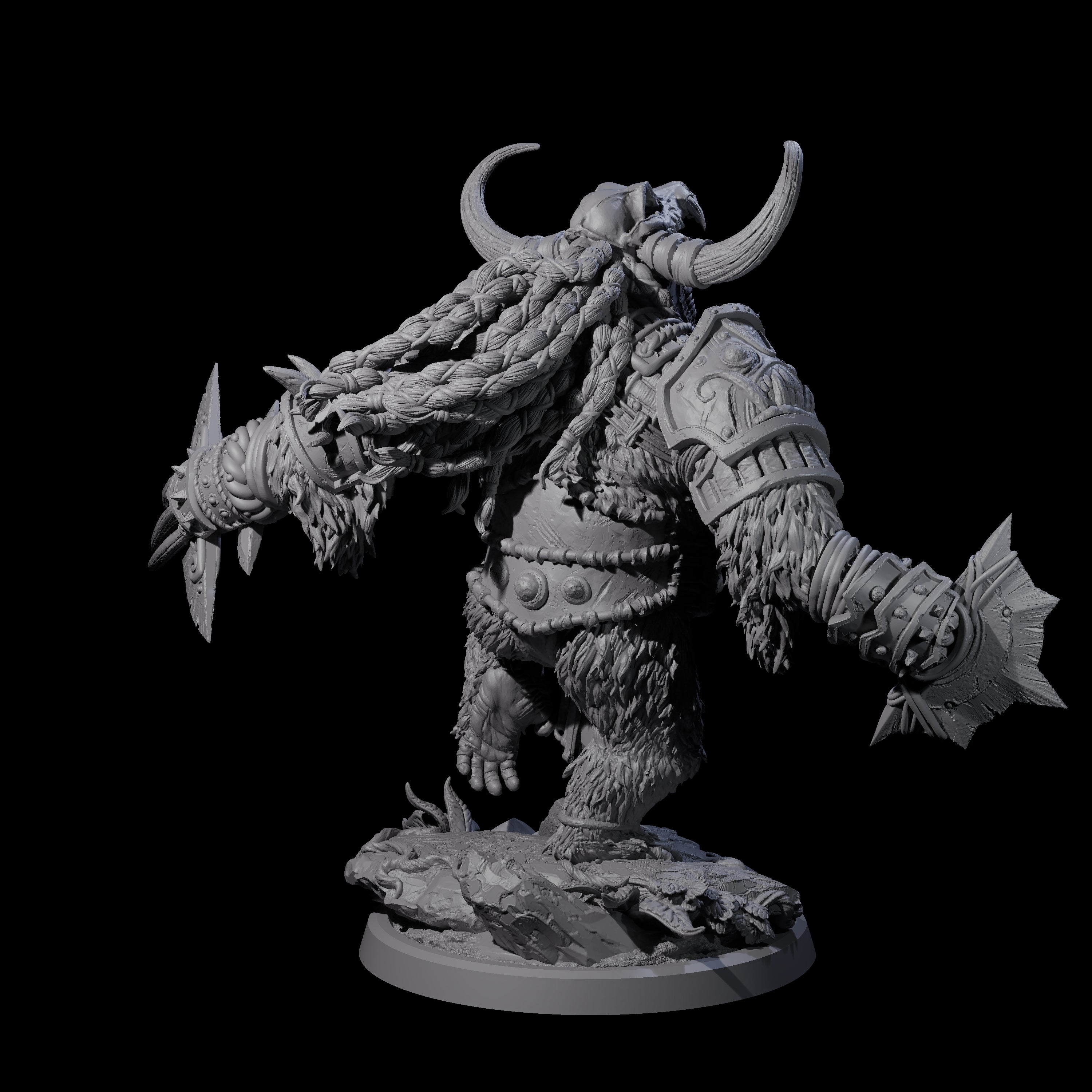 Armoured Giant Orangutan D Miniature for Dungeons and Dragons, Pathfinder or other TTRPGs
