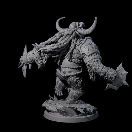 Armoured Giant Orangutan D Miniature for Dungeons and Dragons, Pathfinder or other TTRPGs