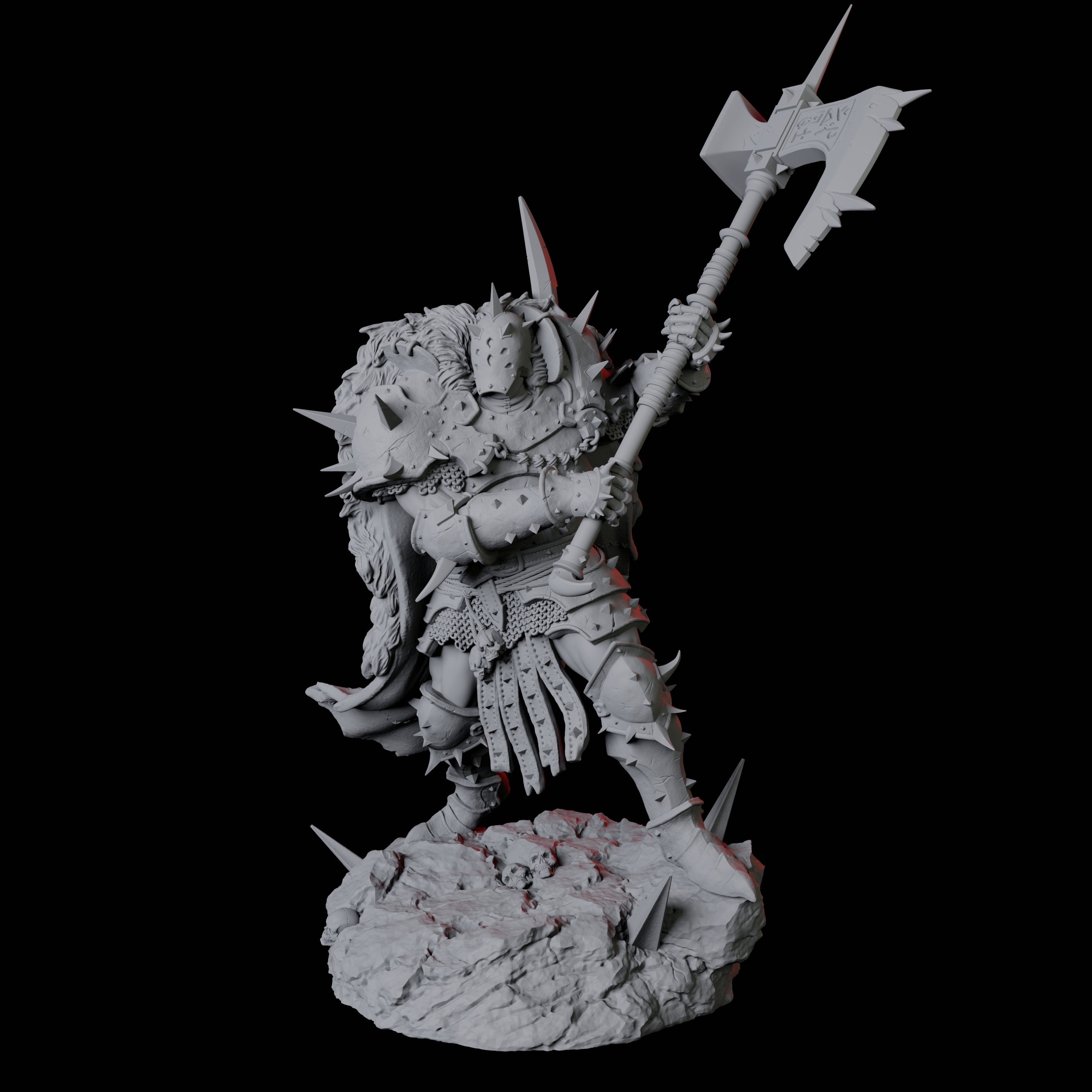 Armoured Goliath Barbarian A Miniature for Dungeons and Dragons, Pathfinder or other TTRPGs