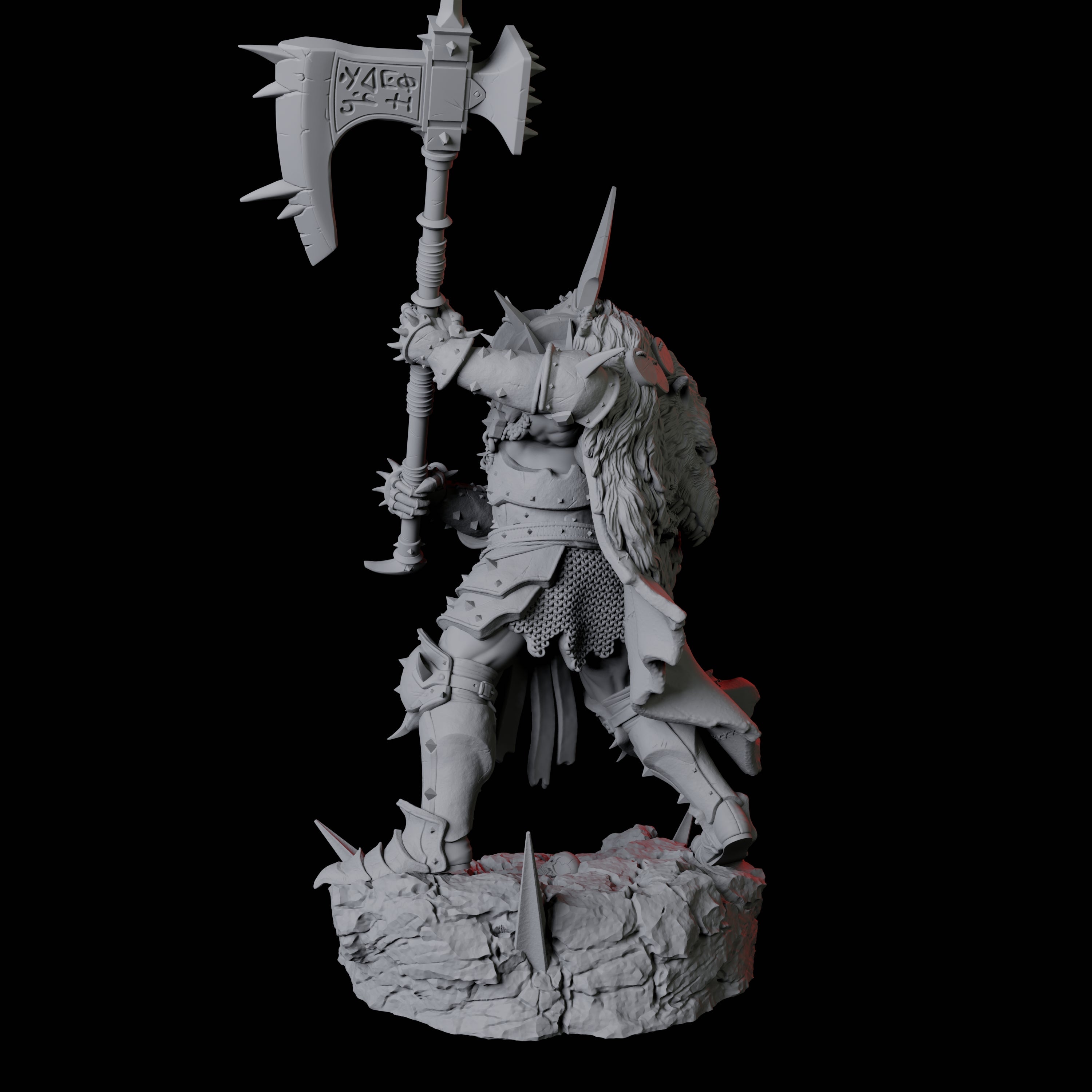 Armoured Goliath Barbarian A Miniature for Dungeons and Dragons, Pathfinder or other TTRPGs