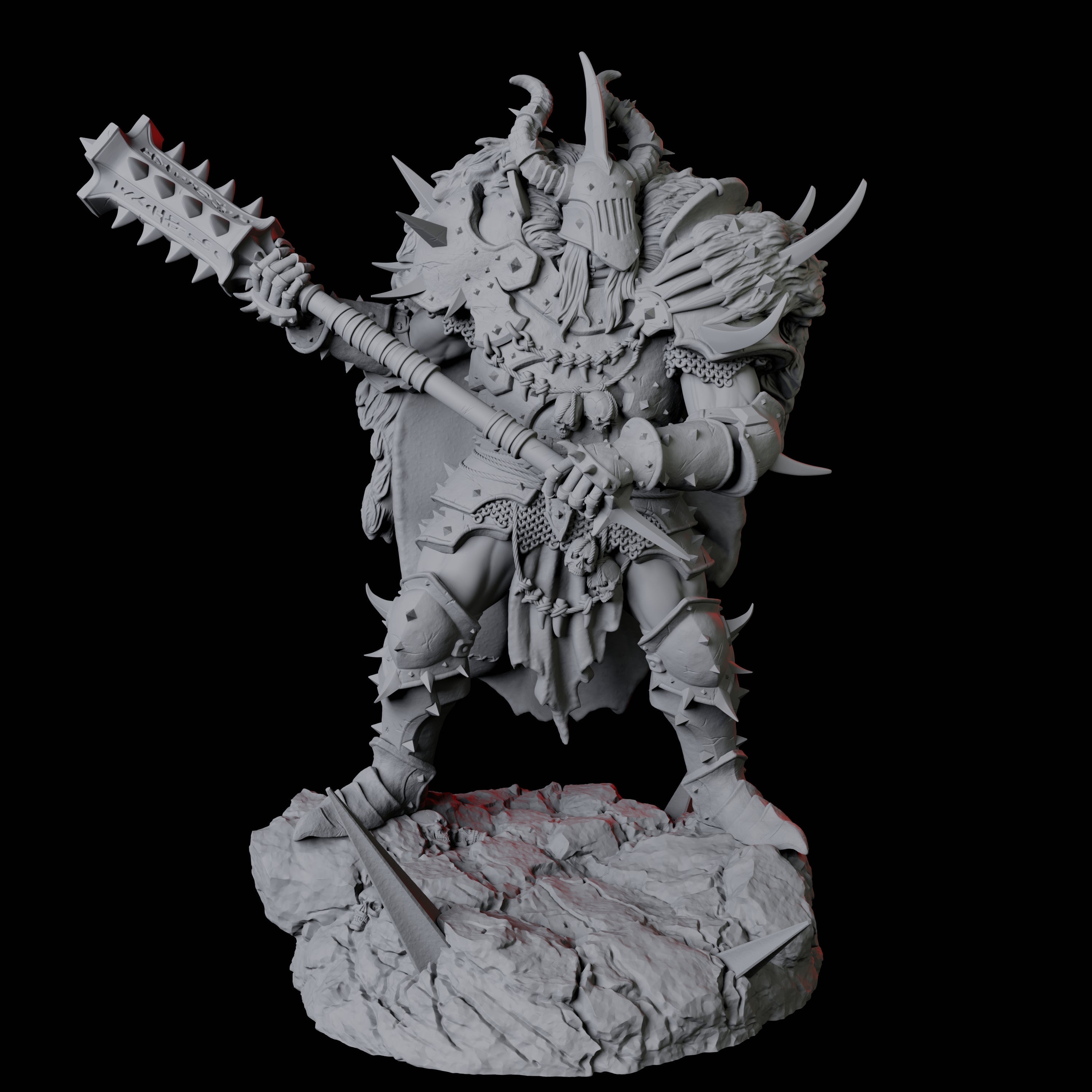 Armoured Goliath Barbarian B Miniature for Dungeons and Dragons, Pathfinder or other TTRPGs