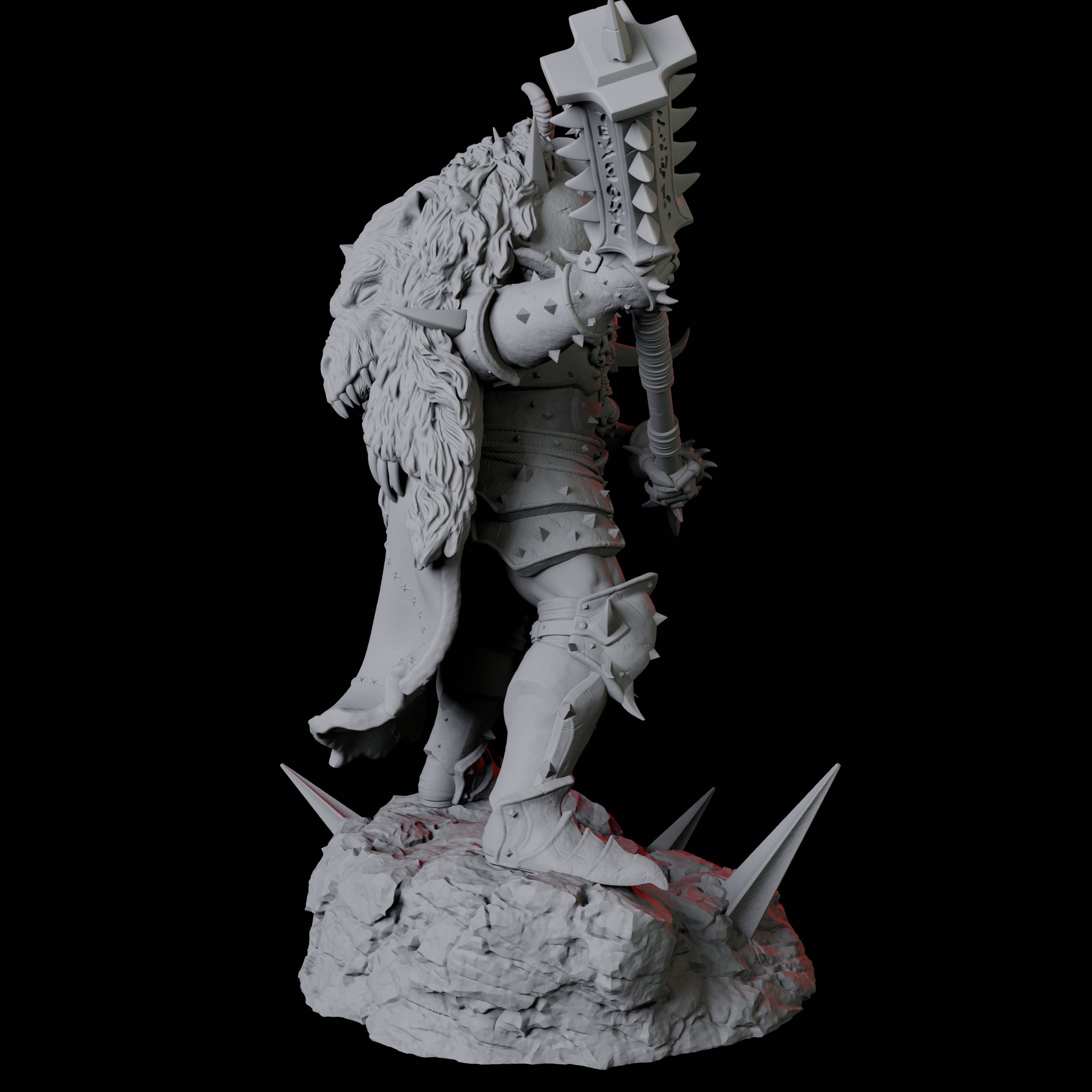 Armoured Goliath Barbarian B Miniature for Dungeons and Dragons, Pathfinder or other TTRPGs