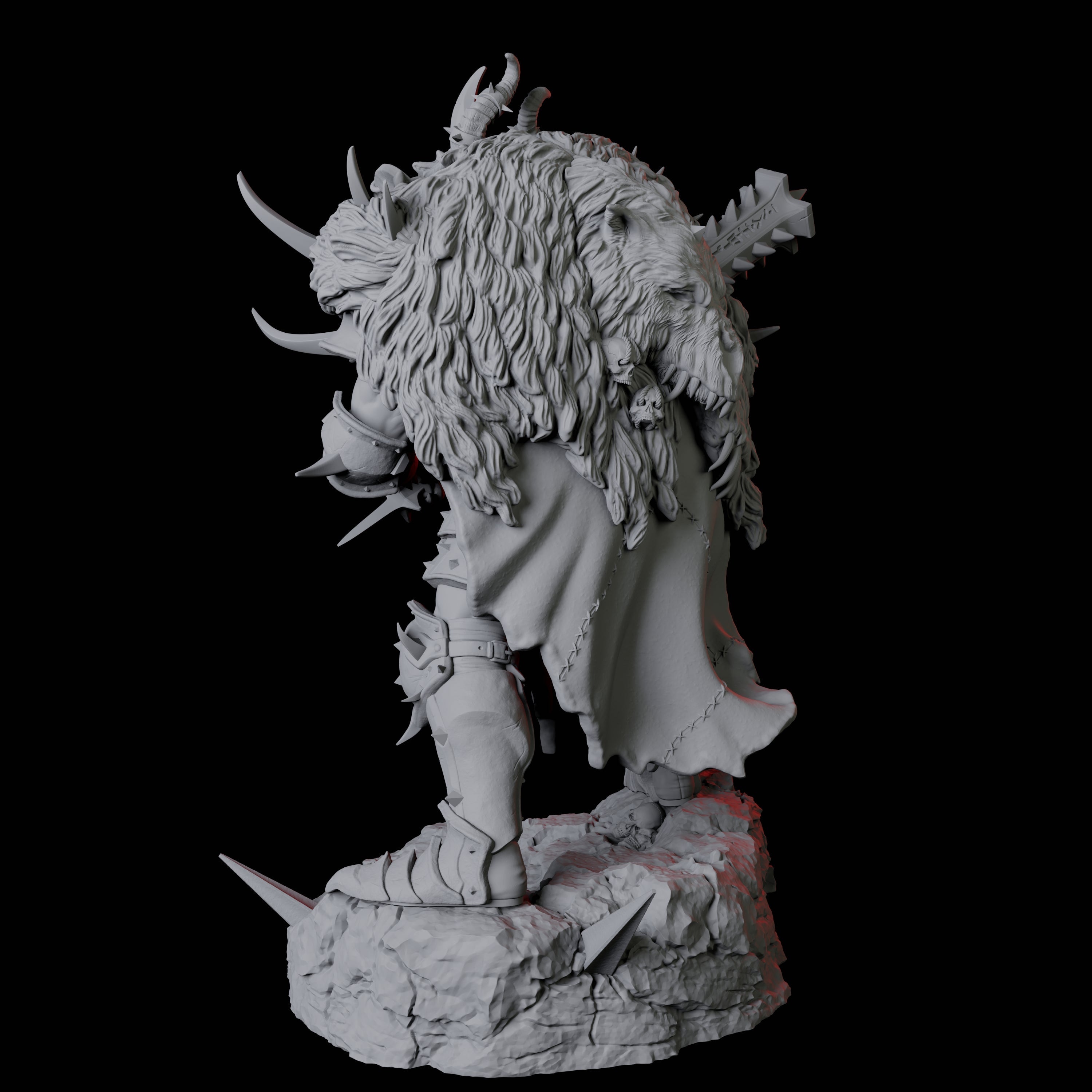 Armoured Goliath Barbarian B Miniature for Dungeons and Dragons, Pathfinder or other TTRPGs