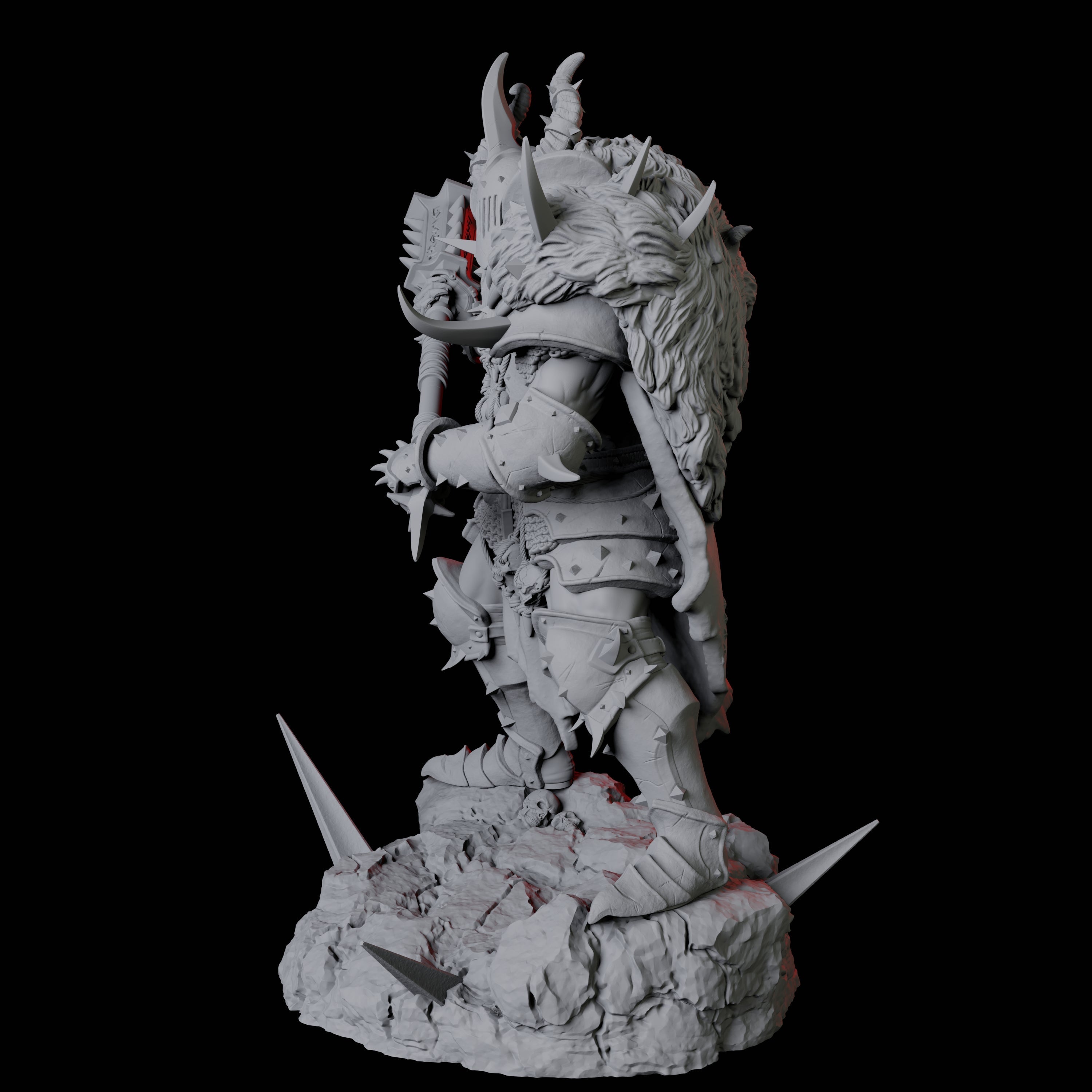 Armoured Goliath Barbarian B Miniature for Dungeons and Dragons, Pathfinder or other TTRPGs