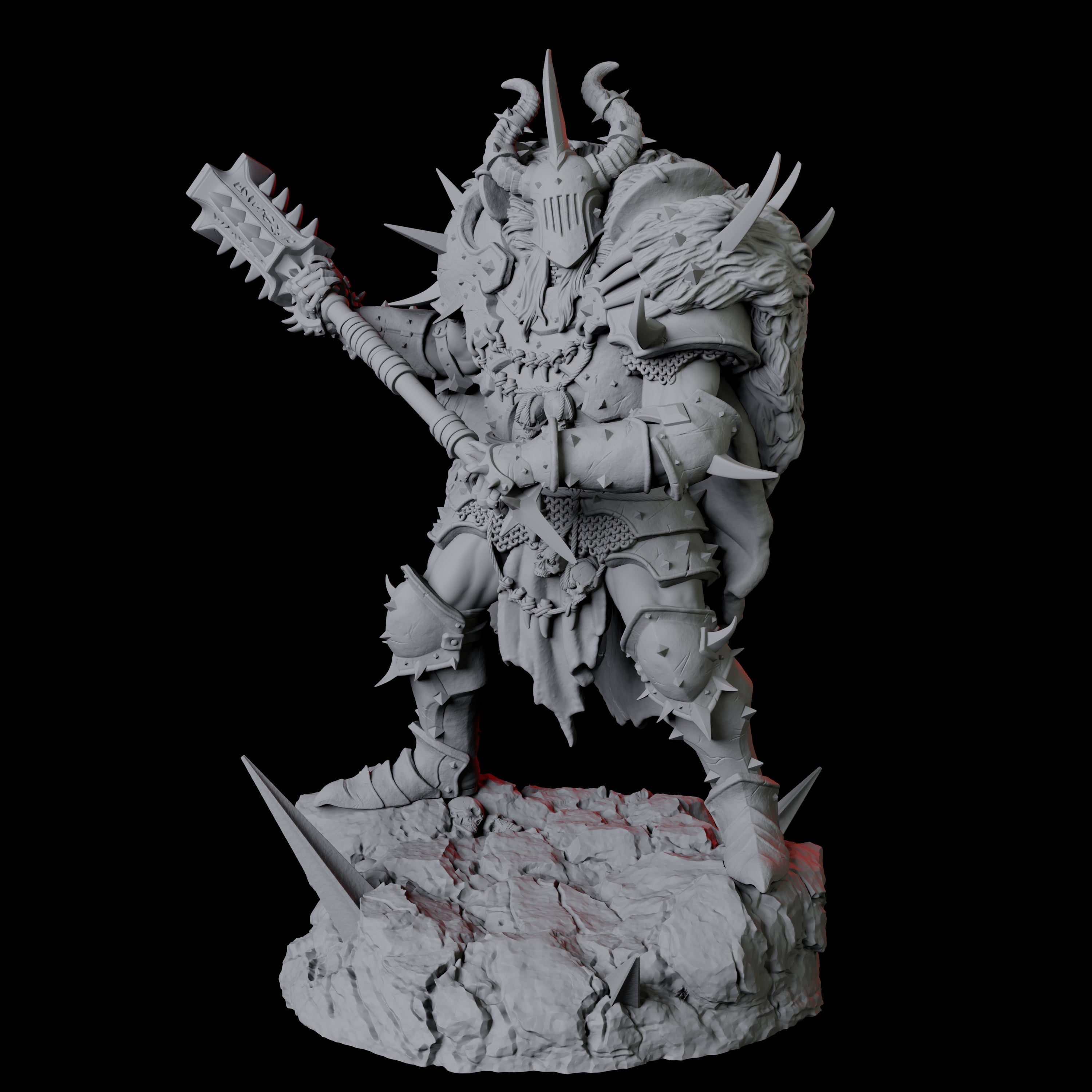 Armoured Goliath Barbarian B Miniature for Dungeons and Dragons, Pathfinder or other TTRPGs