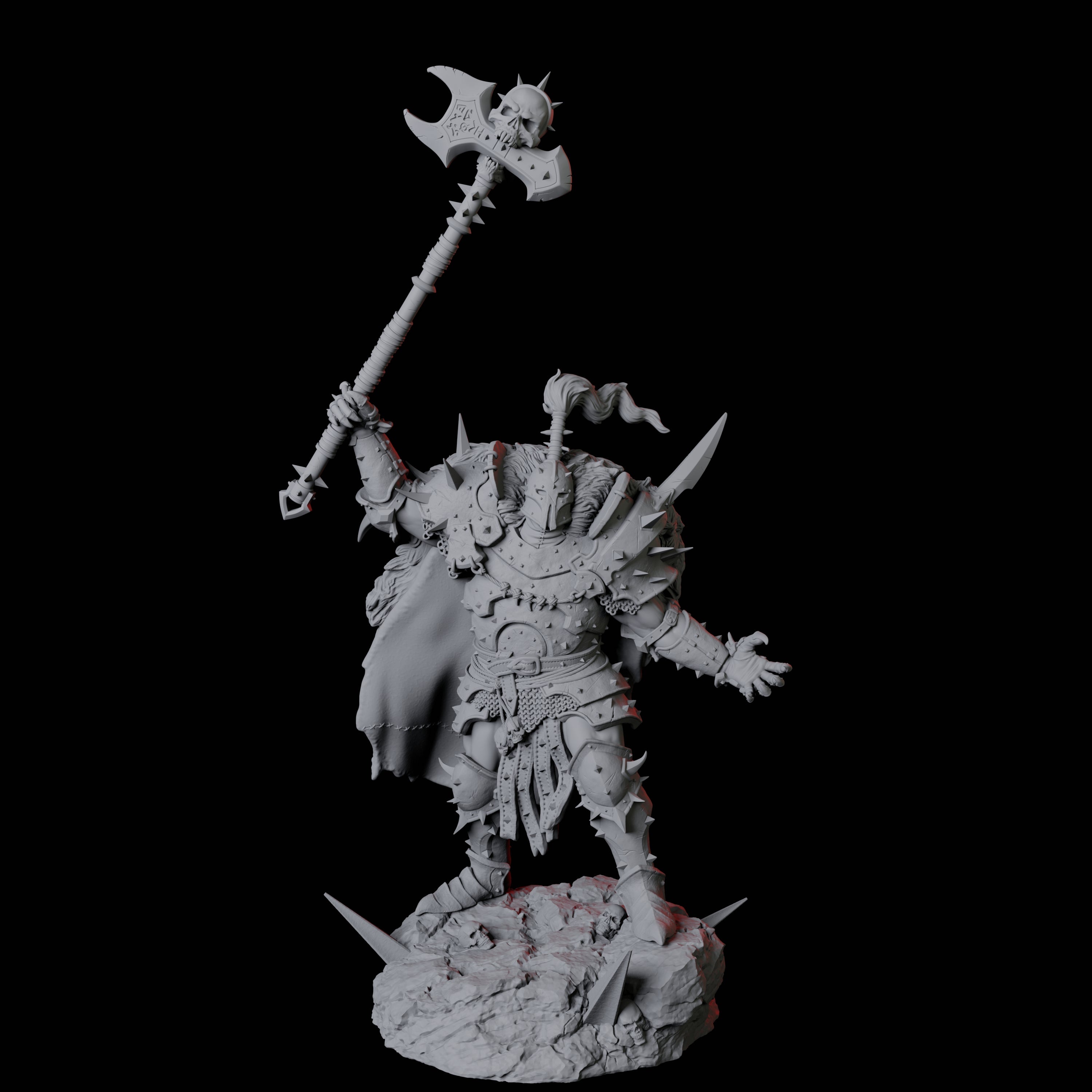 Armoured Goliath Barbarian D Miniature for Dungeons and Dragons, Pathfinder or other TTRPGs