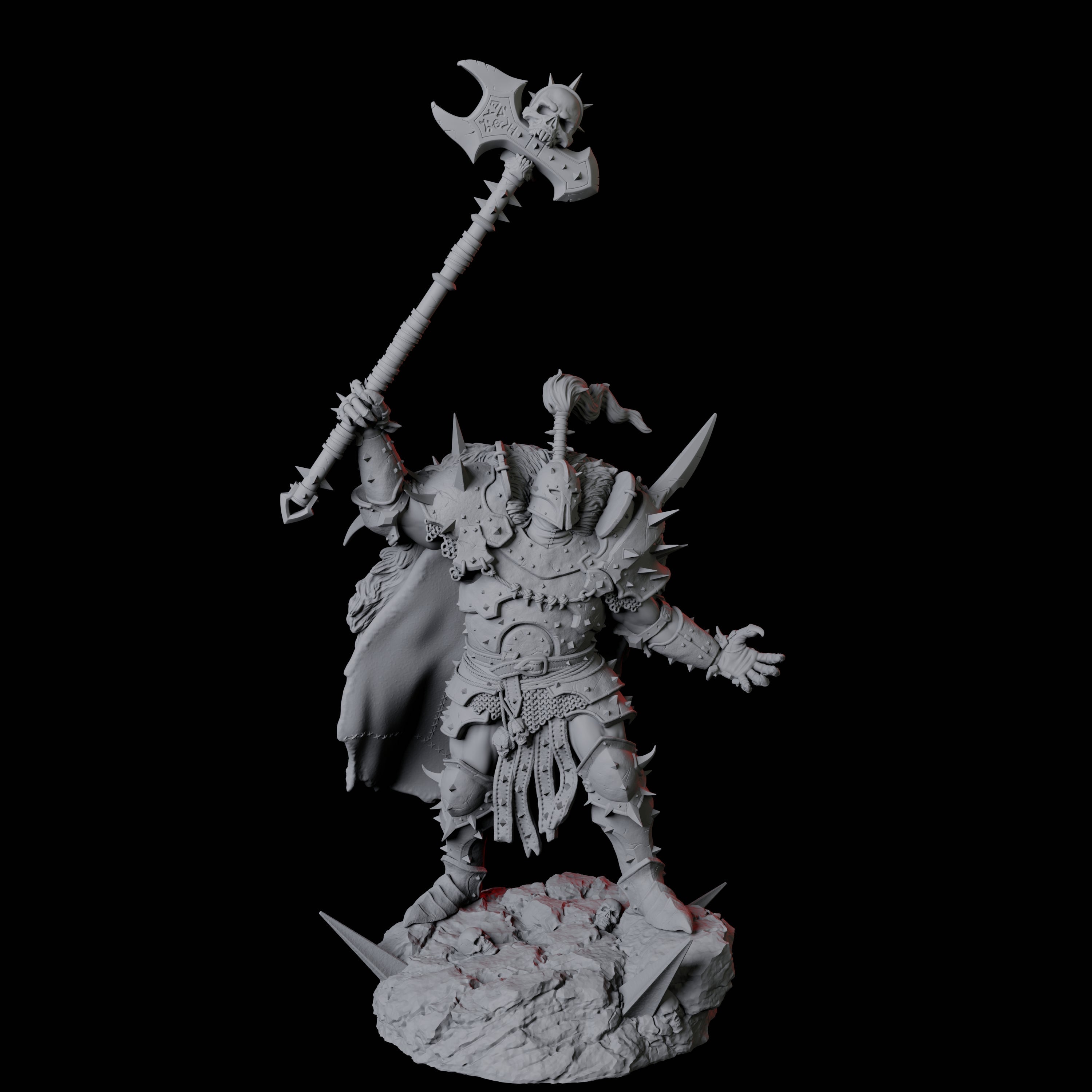 Armoured Goliath Barbarian D Miniature for Dungeons and Dragons, Pathfinder or other TTRPGs