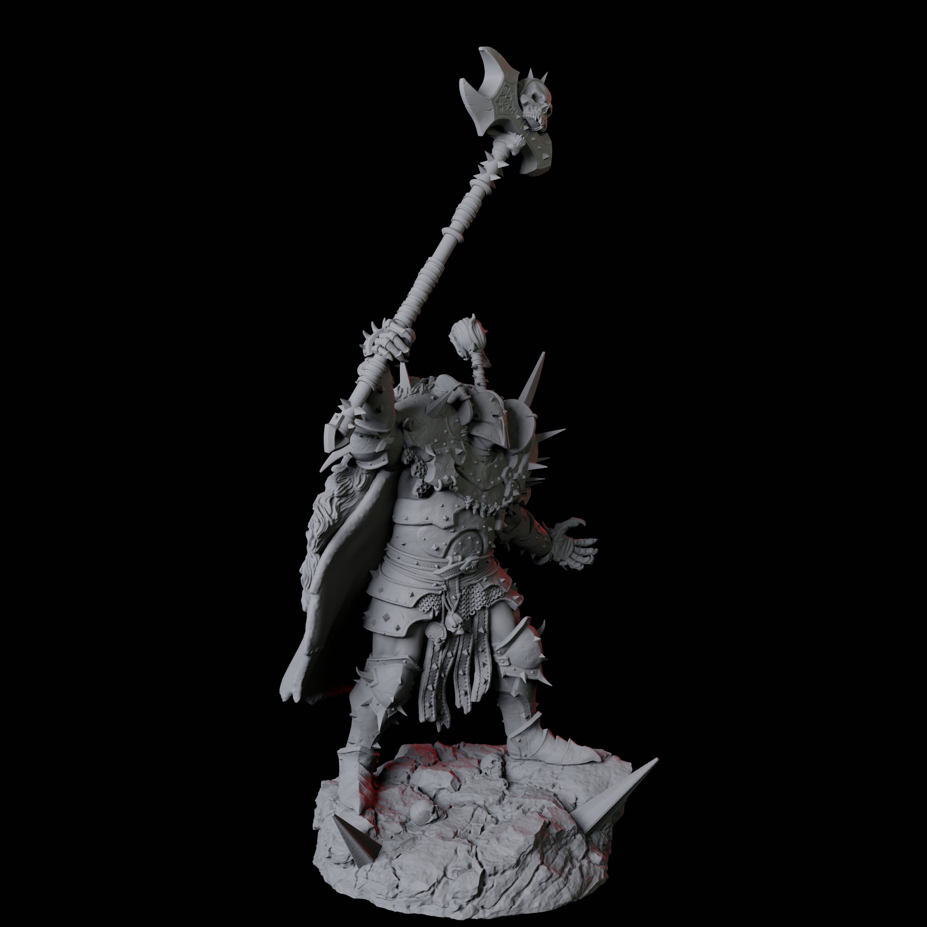 Armoured Goliath Barbarian D Miniature for Dungeons and Dragons, Pathfinder or other TTRPGs