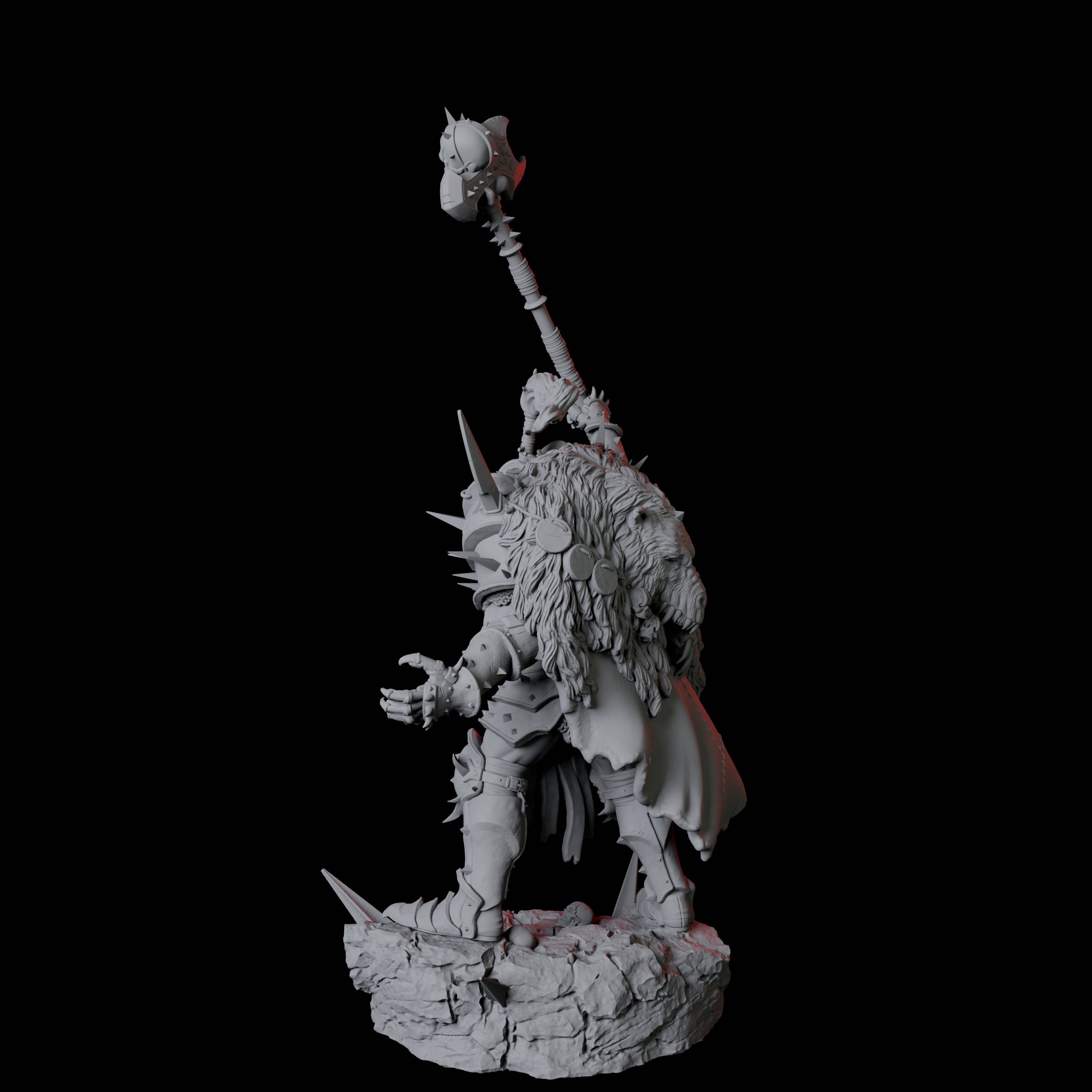 Armoured Goliath Barbarian D Miniature for Dungeons and Dragons, Pathfinder or other TTRPGs