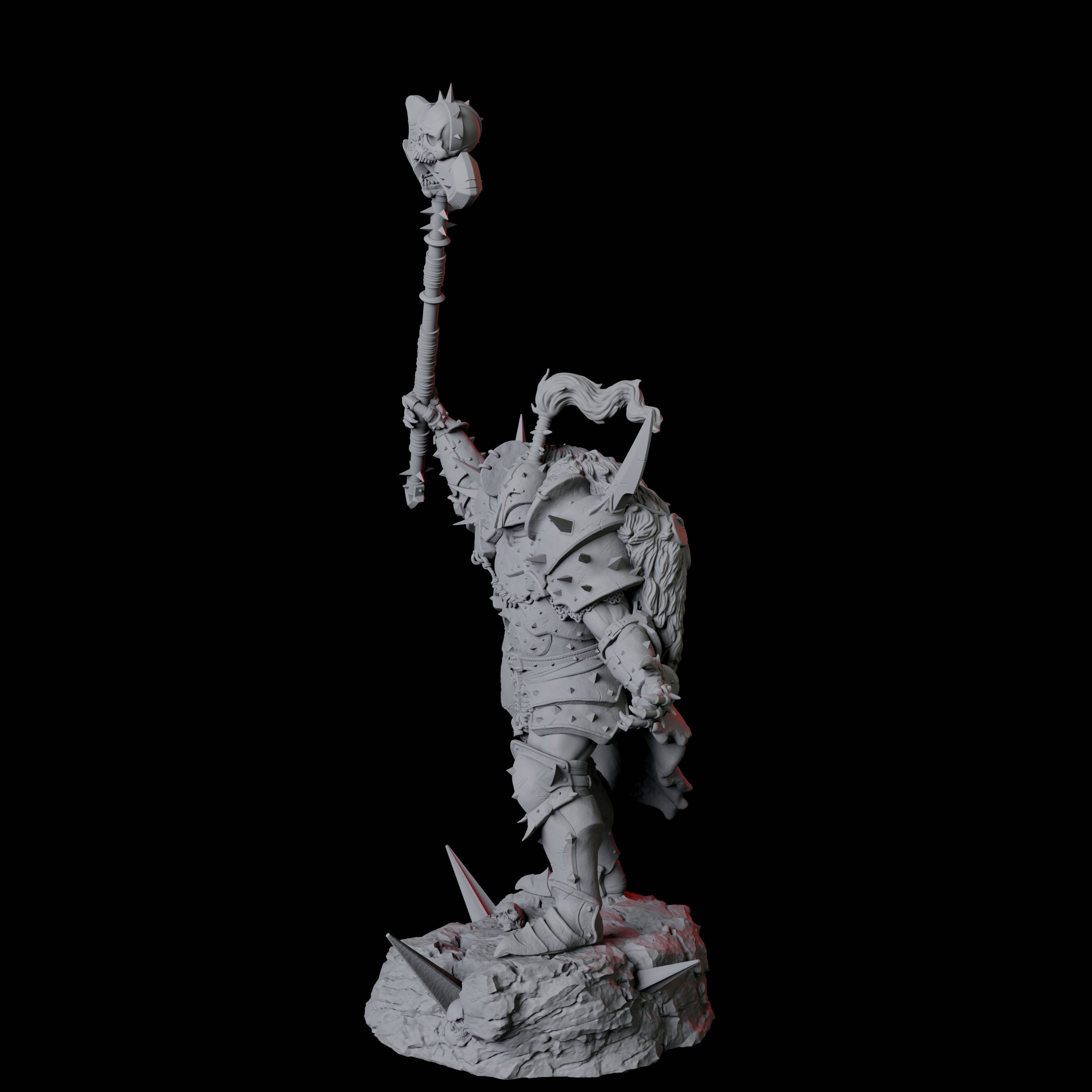 Armoured Goliath Barbarian D Miniature for Dungeons and Dragons, Pathfinder or other TTRPGs