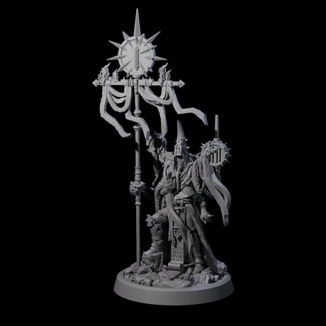 Armoured Iron Human Nuncio A Miniature for Dungeons and Dragons, Pathfinder or other TTRPGs