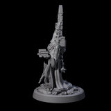 Armoured Iron Human Nuncio B Miniature for Dungeons and Dragons, Pathfinder or other TTRPGs