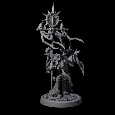 Armoured Iron Human Nuncios Miniature for Dungeons and Dragons, Pathfinder or other TTRPGs